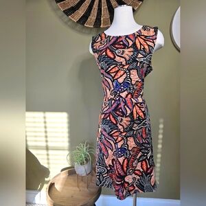H&M print dress, Size XL, Multi-color